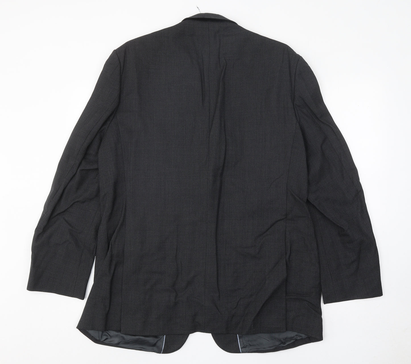 The Label Mens Grey Wool Jacket Suit Jacket Size 44 Regular