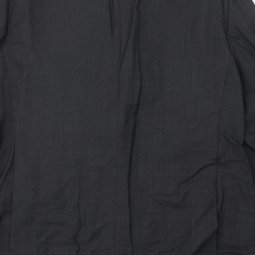 The Label Mens Grey Wool Jacket Suit Jacket Size 44 Regular