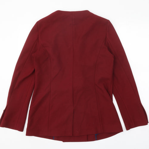 Limited Womens Red Jacket Blazer Size 12 Button