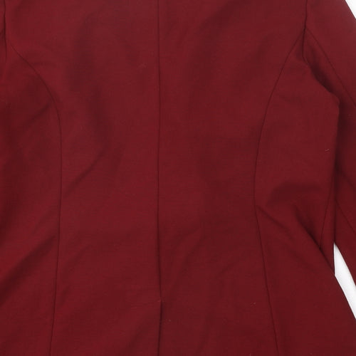 Limited Womens Red Jacket Blazer Size 12 Button