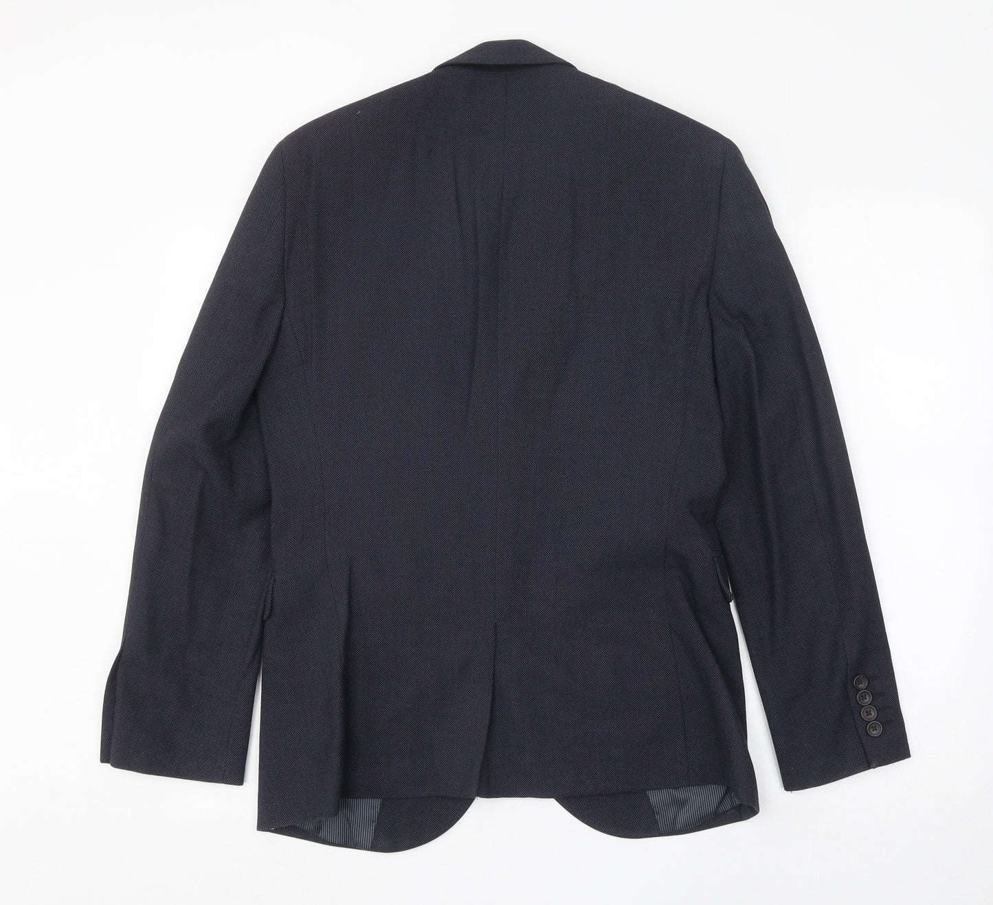 NEXT Mens Blue Viscose Jacket Suit Jacket Size 38 Regular