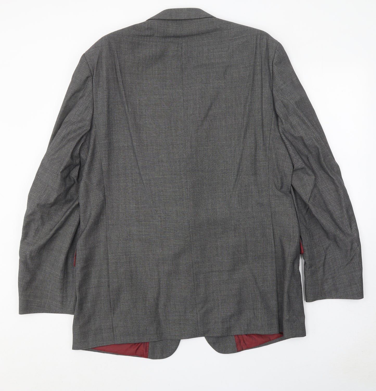 Alfred Brown Mens Grey Wool Jacket Suit Jacket Size 44 Regular