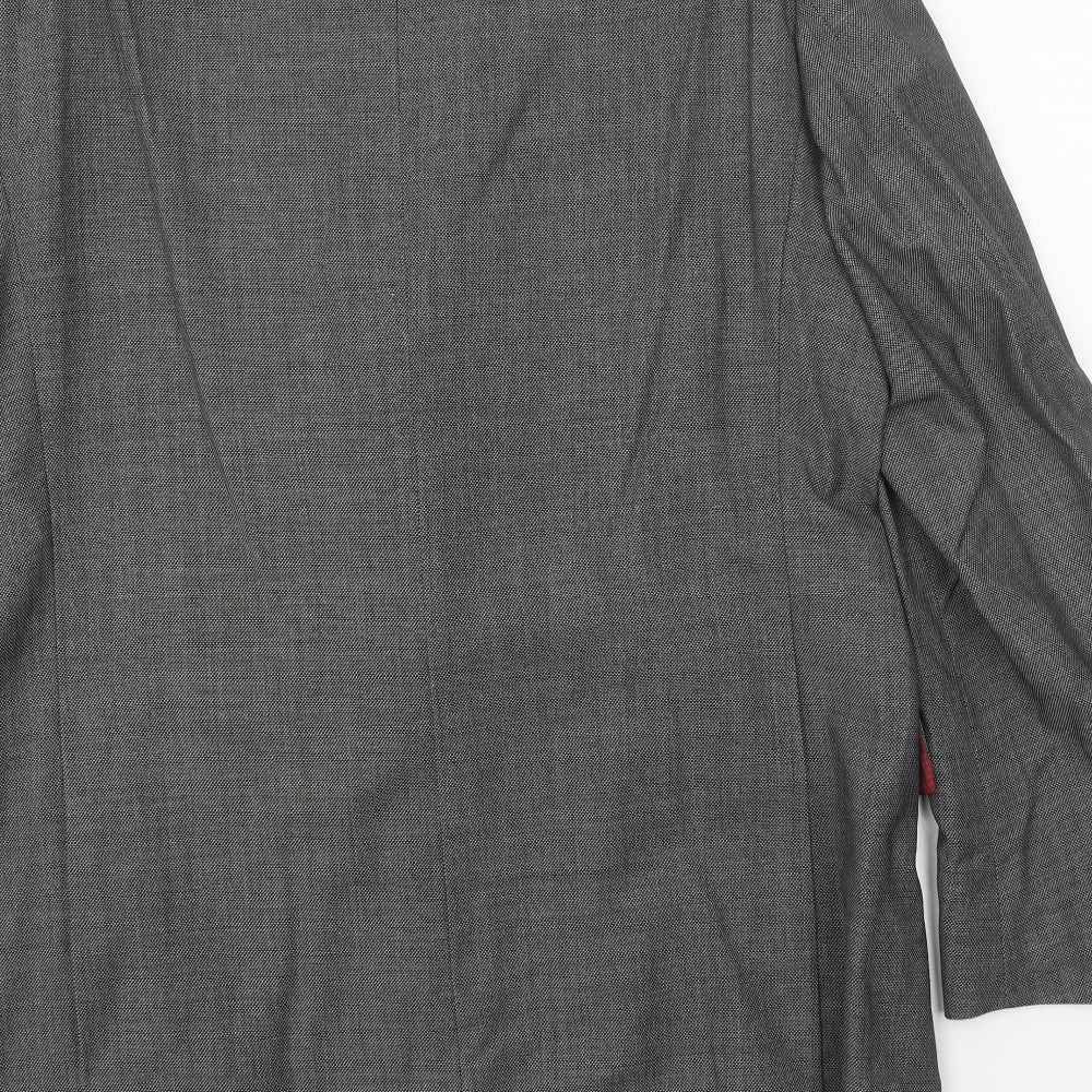 Alfred Brown Mens Grey Wool Jacket Suit Jacket Size 44 Regular