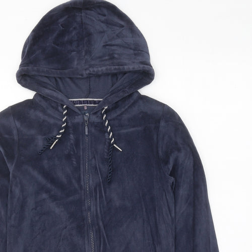 Chicoree Womens Blue Polyester Full Zip Hoodie Size XS Zip