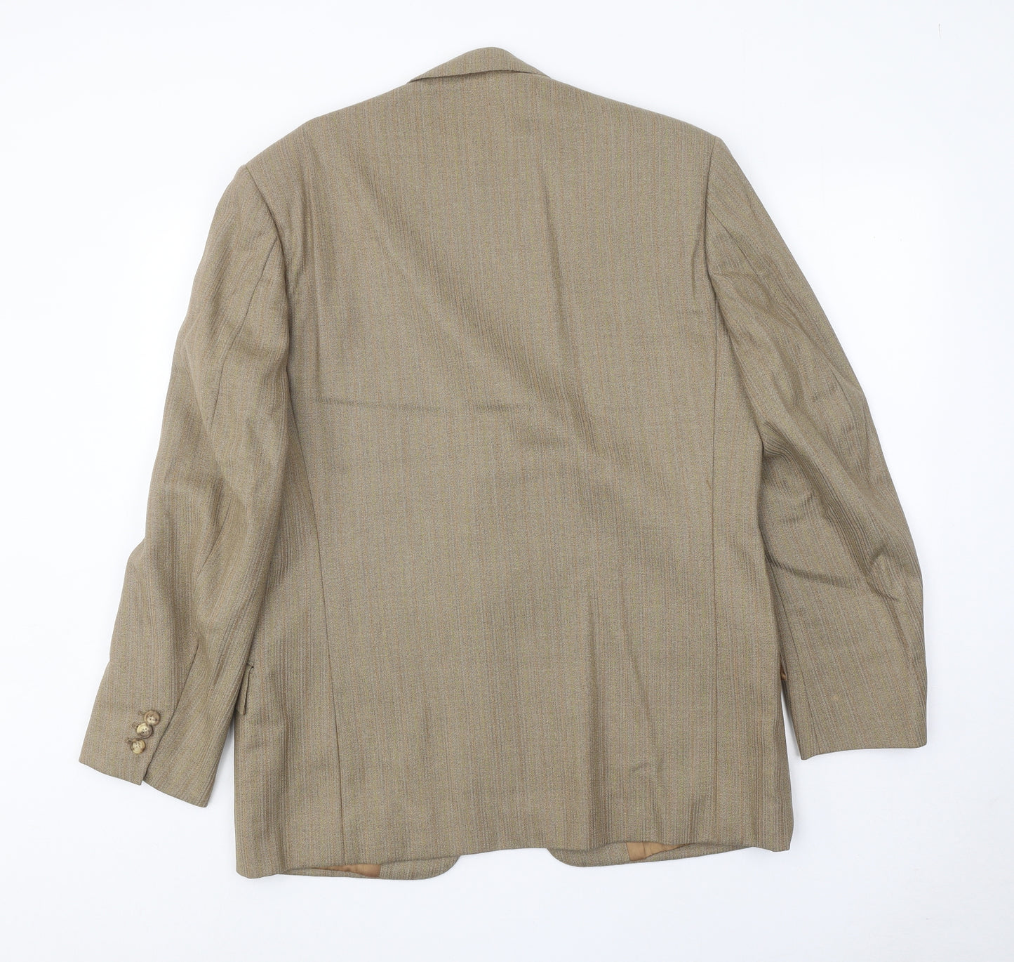 Gibson Llather Mens Brown Wool Jacket Blazer Size 38 Regular