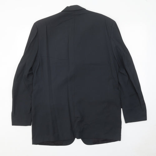 Daniel Hetcher Mens Grey Wool Jacket Suit Jacket Size 40 Regular