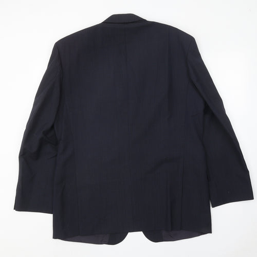 Marks and Spencer Mens Blue Polyester Jacket Suit Jacket Size 42 Regular