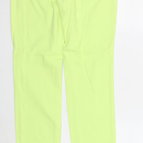 Uniqlo Womens Green Cotton Straight Jeans Size 24 in L33 in Regular Zip