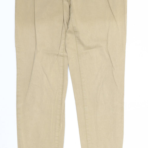 American Eagle Womens Beige Cotton Skinny Jeans Size XS Regular Zip