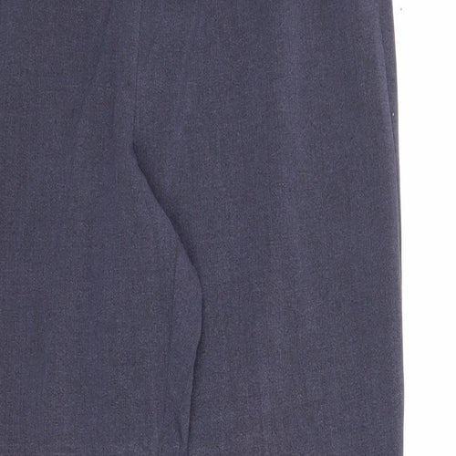 Marks and Spencer Womens Blue Polyester Dress Pants Trousers Size 10 Regular Zip