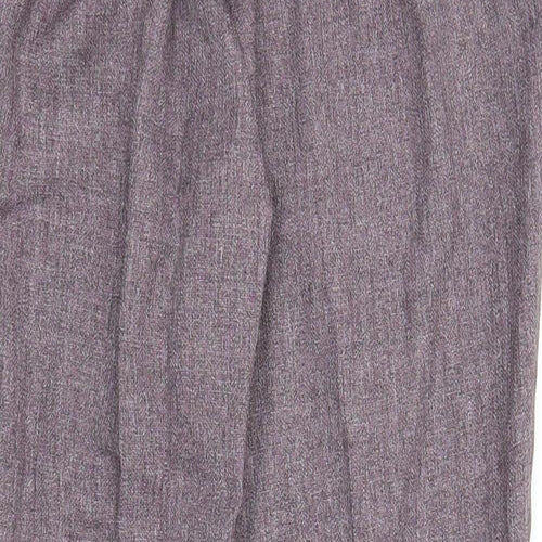 Damart Womens Purple Polyester Trousers Size 12 Regular