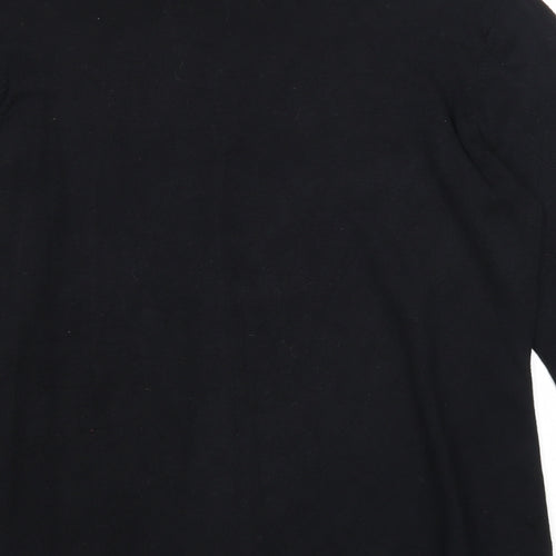 Zoe+Phoebe Womens Black V-Neck Viscose Pullover Jumper Size S