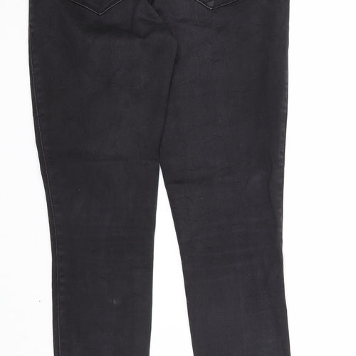 Only Womens Black Cotton Skinny Jeans Size M Regular Zip