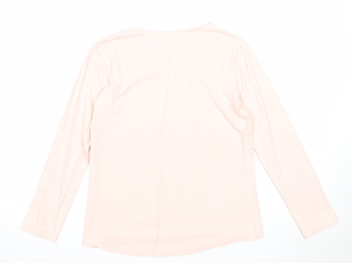 Zara Girls Pink Cotton Basic T-Shirt Size 11-12 Years Round Neck Pullover