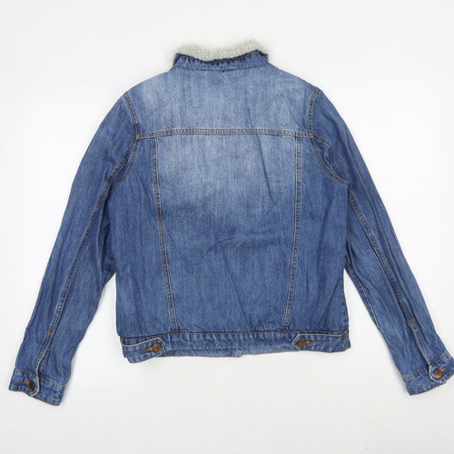 South Womens Blue Jacket Size 10 Button