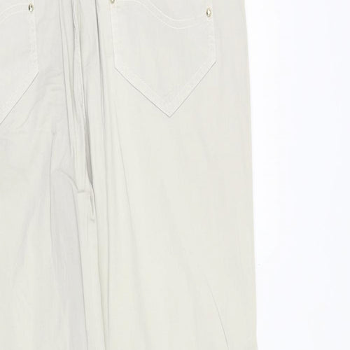 ZERRES Womens Beige Polyester Trousers Size 36 in Regular Zip