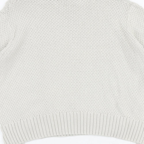 Therapy Womens Beige Round Neck 100% Cotton Pullover Jumper Size M