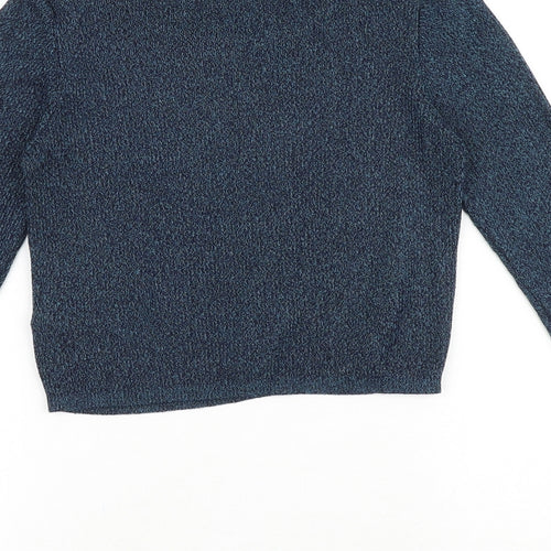 Topshop Womens Green Round Neck Polyester Pullover Jumper Size 12