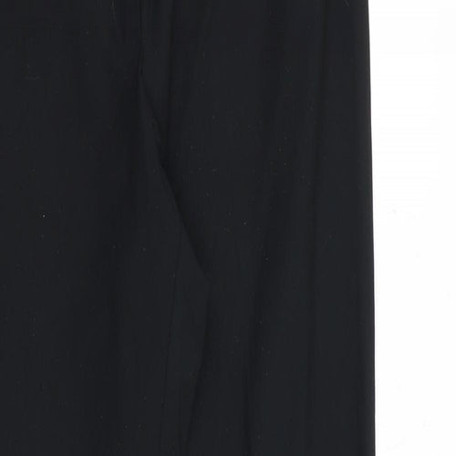 Marks and Spencer Womens Black Polyester Dress Pants Trousers Size 10 Regular Zip