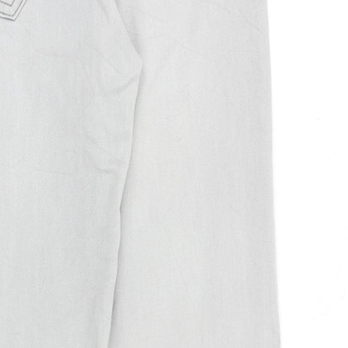 VILA Womens Grey Cotton Skinny Jeans Size 30 in Regular Zip