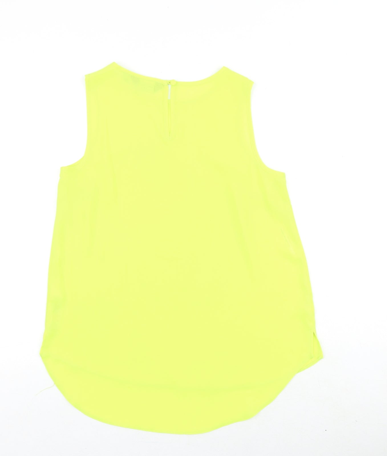 Dorothy Perkins Womens Green Polyester Basic Tank Size 10 Round Neck
