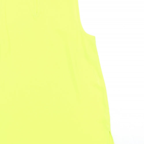 Dorothy Perkins Womens Green Polyester Basic Tank Size 10 Round Neck