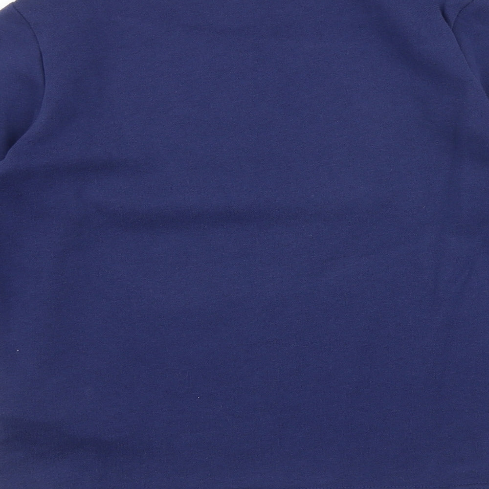 DOMYOS Girls Blue Cotton Pullover Sweatshirt Size 12 Years Pullover