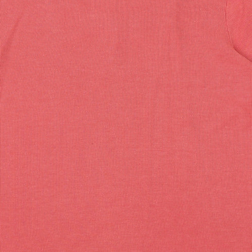 Bonmarché Womens Pink Striped Cotton Basic Blouse Size S Square Neck
