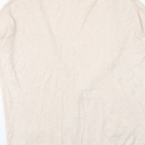 Topshop Womens Pink V-Neck Viscose Cardigan Jumper Size 10