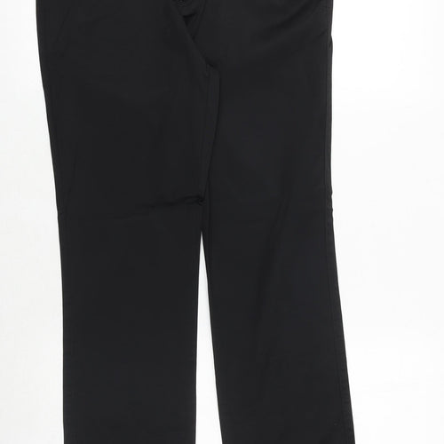 N&F Jeans Womens Black Cotton Straight Jeans Size 30 Regular Zip