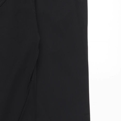 N&F Jeans Womens Black Cotton Straight Jeans Size 30 Regular Zip