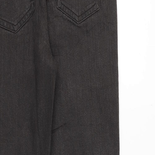 Gerry Weber Womens Grey Cotton Straight Jeans Size 28 in Regular Zip