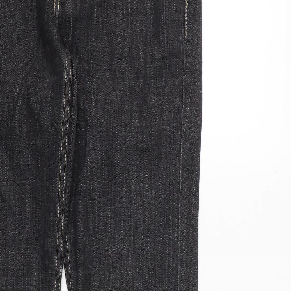 Stradivarius Womens Grey Cotton Skinny Jeans Size 10 Regular Zip