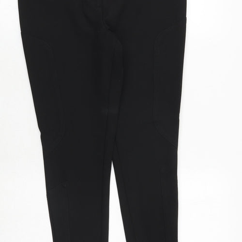 NEXT Womens Black Viscose Dress Pants Trousers Size 10 Regular Zip