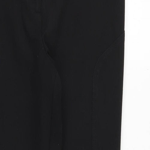 NEXT Womens Black Viscose Dress Pants Trousers Size 10 Regular Zip