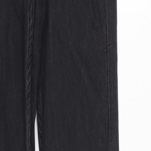 H&M Womens Black Cotton Skinny Jeans Size 27 in Regular Zip