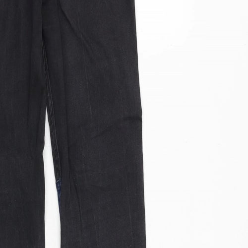 H&M Womens Black Cotton Skinny Jeans Size 27 in Regular Zip