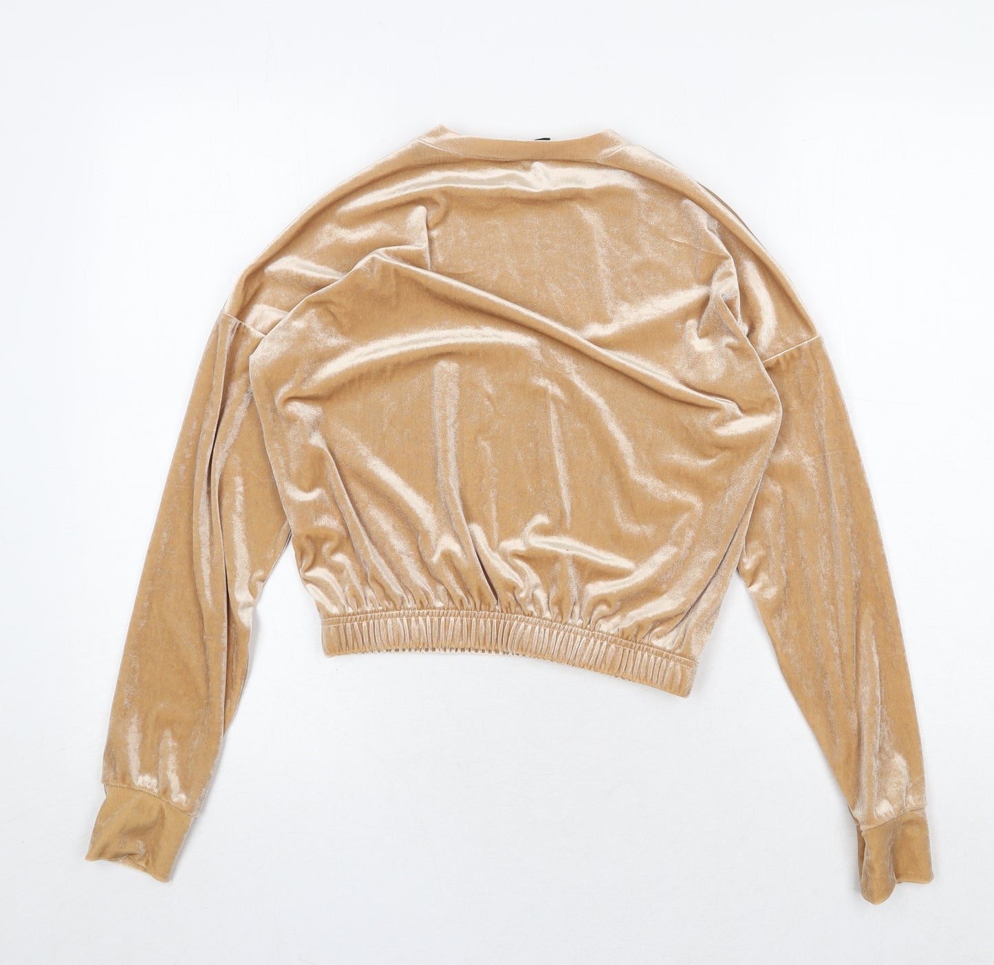 New Look Womens Beige Polyester Pullover Sweatshirt Size 6 Pullover