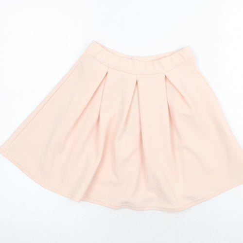 Boohoo Womens Pink Polyester Tulip Skirt Size 6