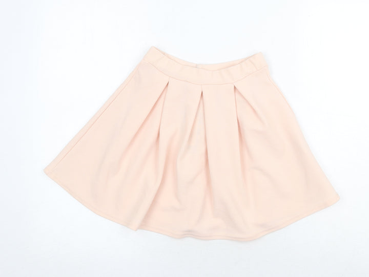 Boohoo Womens Pink Polyester Tulip Skirt Size 6