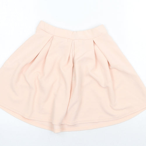 Boohoo Womens Pink Polyester Tulip Skirt Size 6