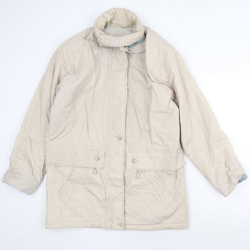 Compliments Womens Beige Jacket Size 12 Zip