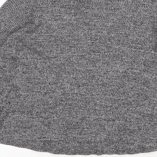 H&M Womens Grey Mock Neck Polyester Pullover Jumper Size XS