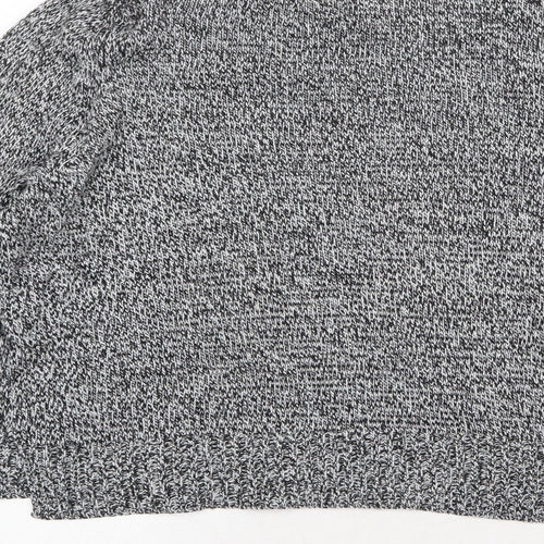 H&M Womens Grey Round Neck Acrylic Pullover Jumper Size S