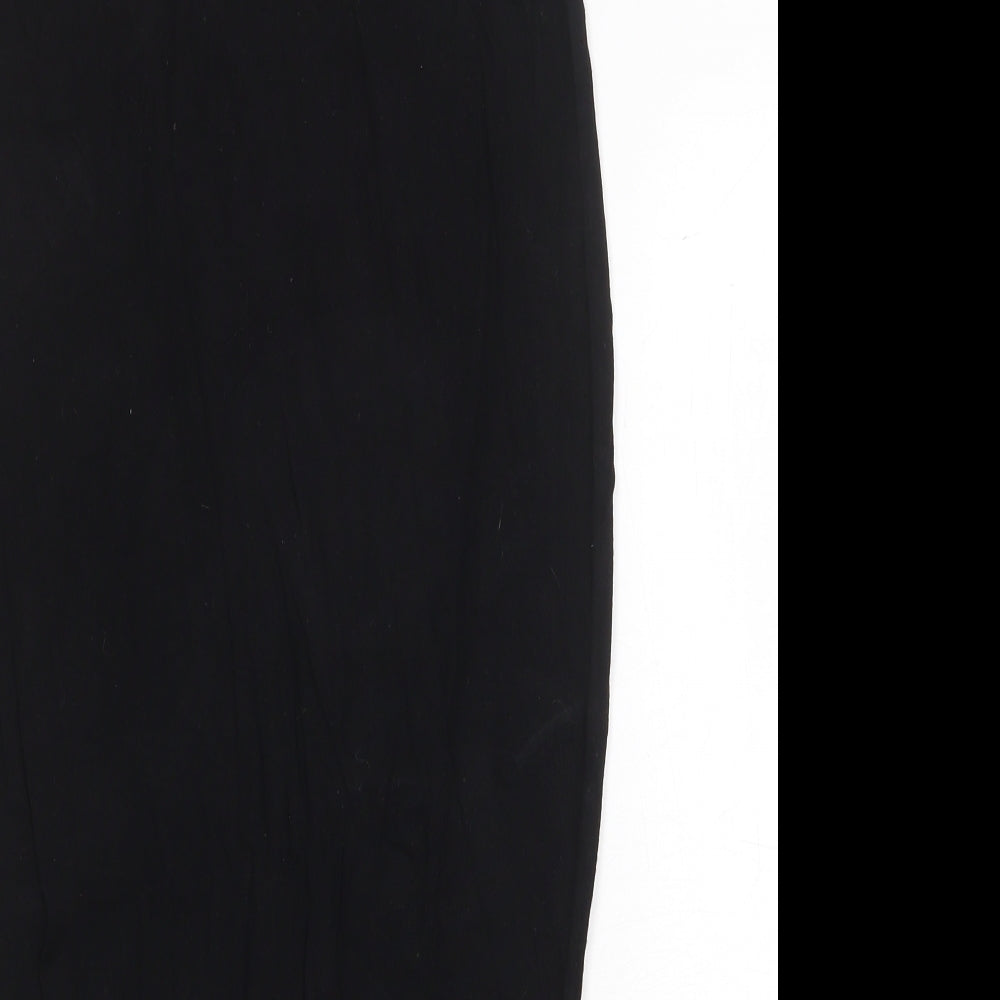 Boohoo Womens Black Polyester Bandage Skirt Size 8