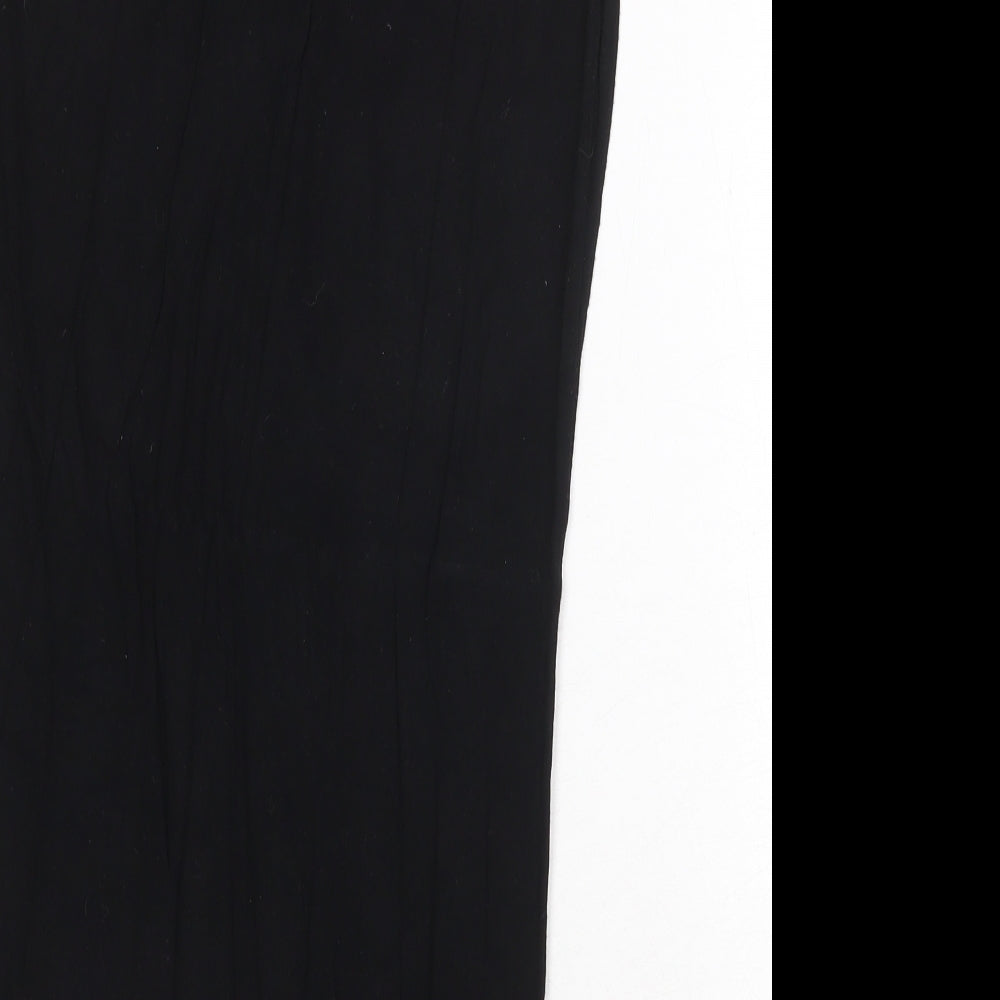 Boohoo Womens Black Polyester Bandage Skirt Size 8