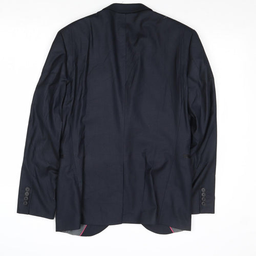 NEXT Mens Blue Polyester Jacket Suit Jacket Size 36 Regular