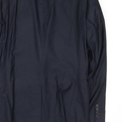 NEXT Mens Blue Polyester Jacket Suit Jacket Size 36 Regular