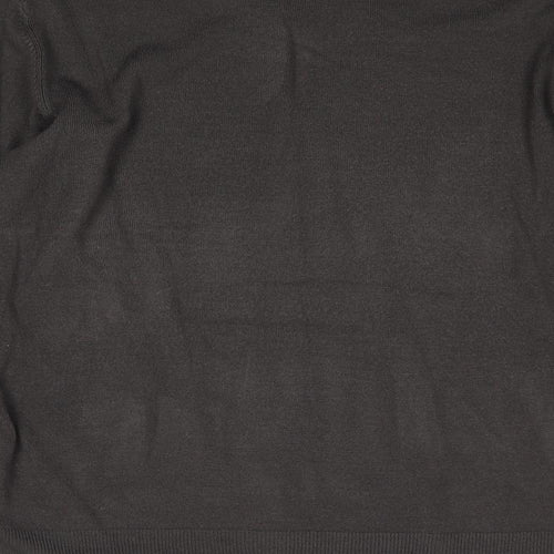 Marks and Spencer Mens Grey V-Neck Acrylic Pullover Jumper Size L Long Sleeve