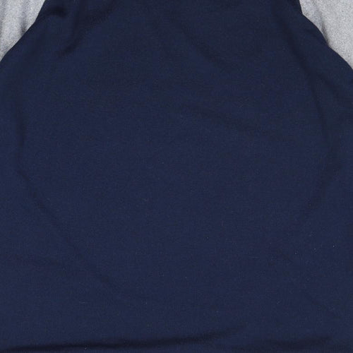 Arista Womens Blue Round Neck Polyester Pullover Jumper Size 10